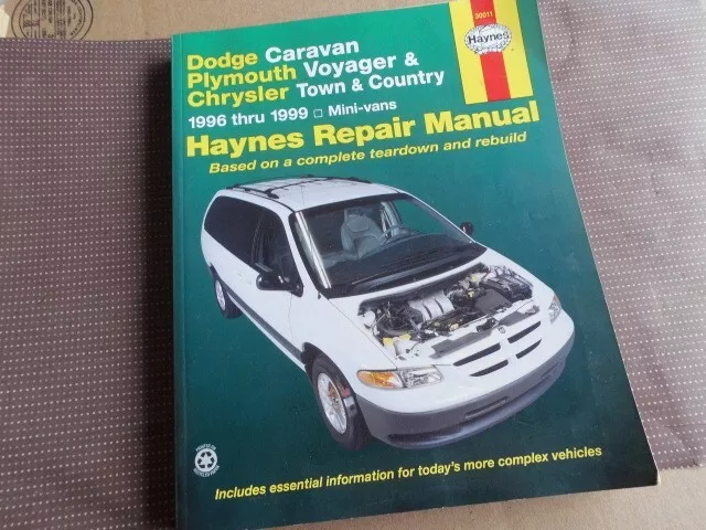 Dodge Caravan Plymouth Voyager Chrysler Town + Country New Haynes Repair Manual