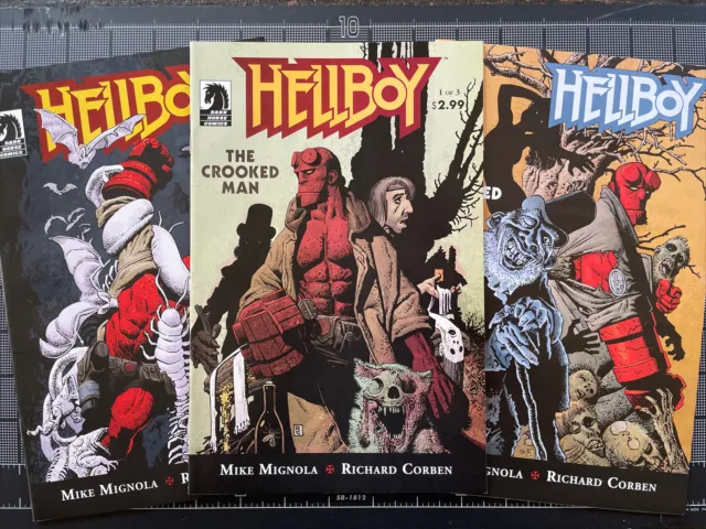 Hellboy: The Crooked Man #1-3 Full Set | Dark Horse | 2008 | Movie Reboot | NM