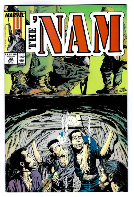 THE 'NAM #22 in NEAR MINT conditrion a 1988 Marvel war comic