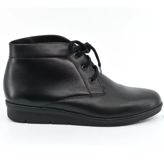 Chaussures femme bottines cuir noir Made in France
