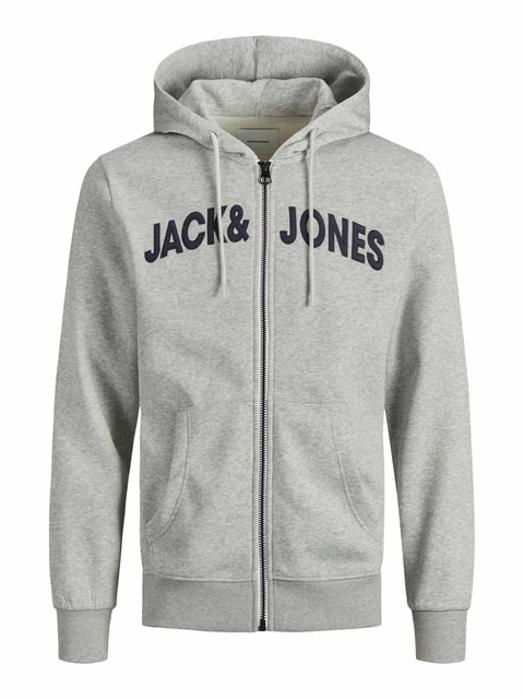 Jack & Jones Herren Zip Hoodie Kapuzenpullover JJNAVY SWEAT ZIP S-XXL Cotton