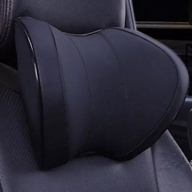 Car Seat Headrest Neck Support Cushion Memory Foam Pillows For Travel Home Black
