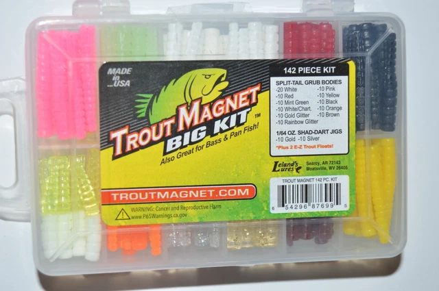 trout magnet big kit assortment double sided case grubs dart heads jigs floats