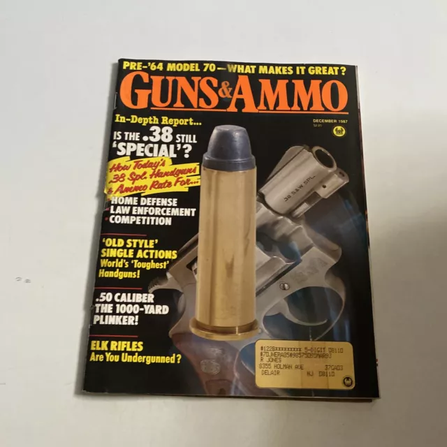1987 Dezember Waffen Und Munition Magazin, Alt Stil Einzel Actions (CP240)