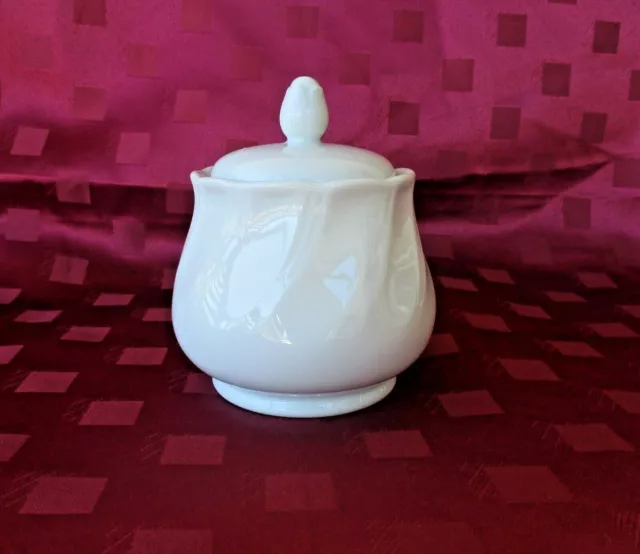 Vintage Sheffield Fine Porcelain China Bone White Sugar Bowl *Made in Japan VGC