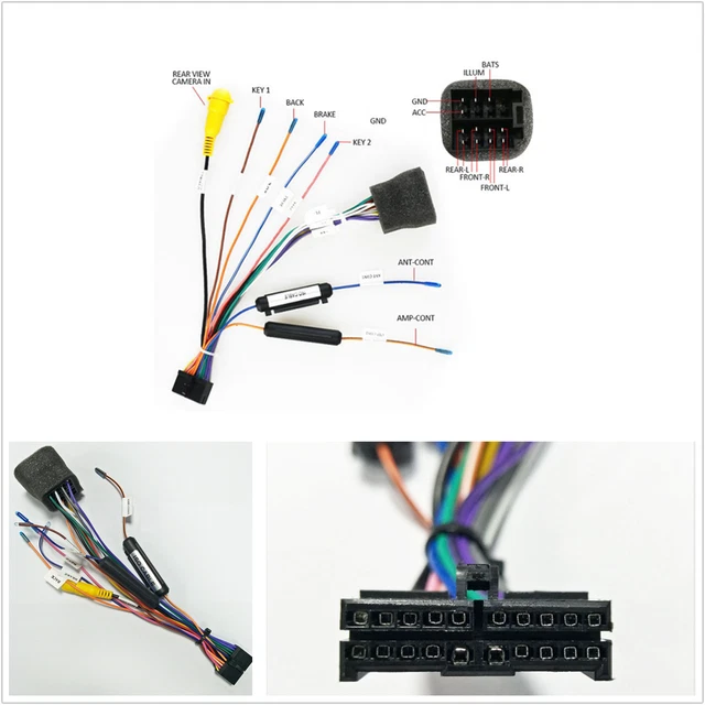 CAR STEREO RADIO Android ISO 20PIN Wiring Harness Connector Adapter