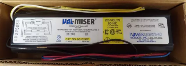 Power Lighting 8G1024W  120V 60Hz Rapid Start Ballast, New