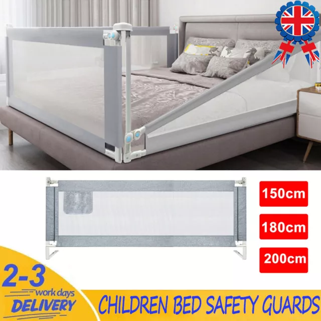150/180/200cm Bed Protection Rail Toddler Guard For Baby Kids Safety Rail Fence