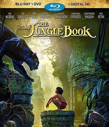 The Jungle Book (BD + DVD + Digital HD) [Blu-ray] - Blu-ray By Neel Sethi - GOOD