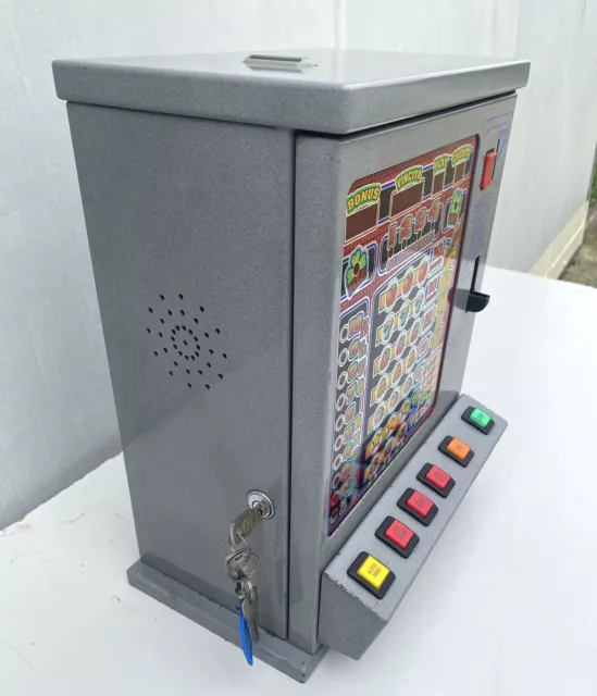 Gioco Da Banco Bar Anni 80 Slot Machine Perfetto Funzionante Con Cavo E 500 Lire 2