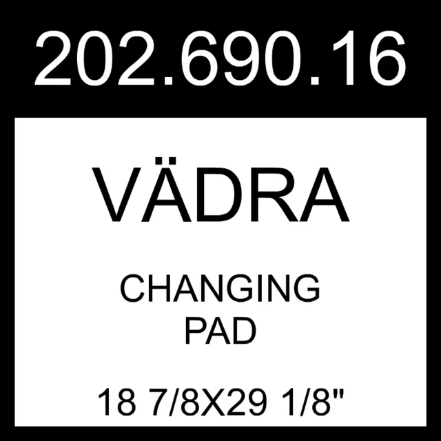 IKEA VÄDRA Changing Pad  18 7/8x29 1/8" 202.690.16