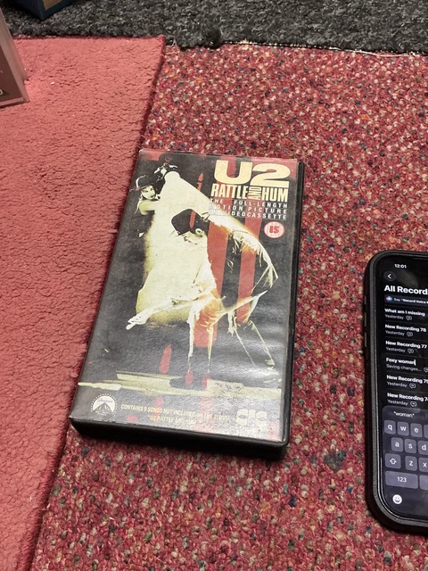 U2 RATTLE AND Hum Full Length Motion Picture VHS 15 8152 £3.00 ...