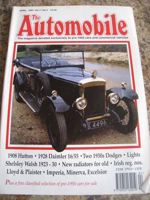 THE AUTOMOBILE APR 1993 Hutton Daimler Two Dodges Lights Shelsley Walsh ...