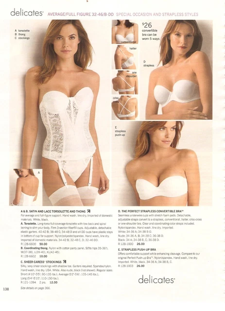 Vintage Bra ad 1 page Original Clipping Magazine Photo #C0040