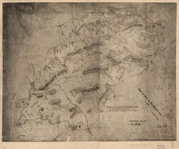 1860 Map| Map of part of Fauquier Co| Cadastral Fauquier County|Fauquier County