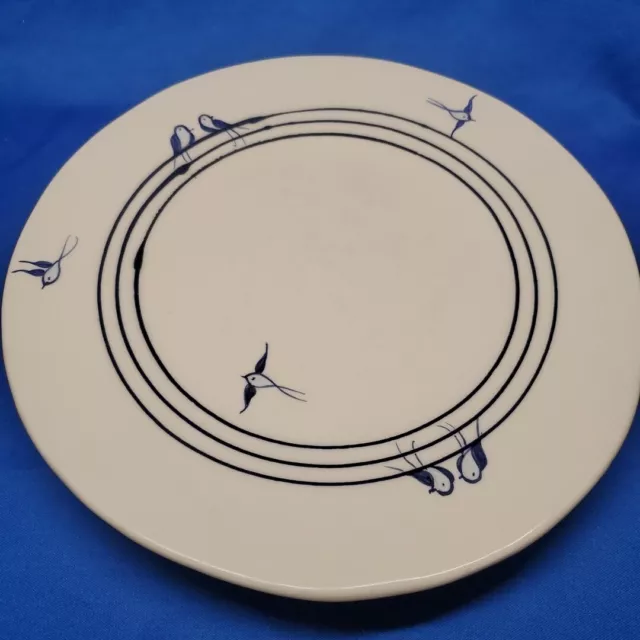 Anthropologie Birds On A Wire Dinner Plate (S) 11" Lite Defects