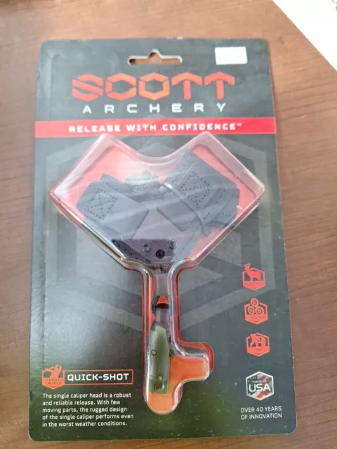 SCOTT Archery Quick-Shot Release Buckle Strap - Black Great Beginner Release