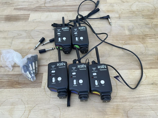 Juego de 5 transceptores Pocket Wizard Plus II de 4 canales