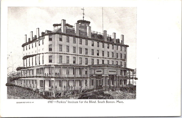 Perkins' Institute for the Blind, SOUTH BOSTON, Massachusetts Postcard