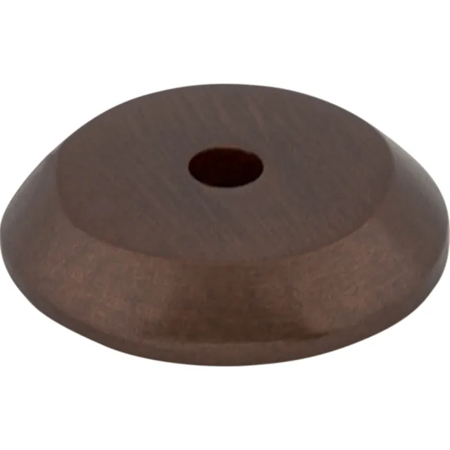Top Knobs Cabinet Aspen Round Backplate 7/8 Inch Mahogany Bronze