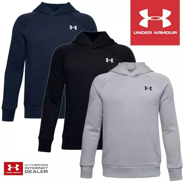Felpa con cappuccio da golf Under Armour Junior Rival cotone super morbida - NUOVA! 2022