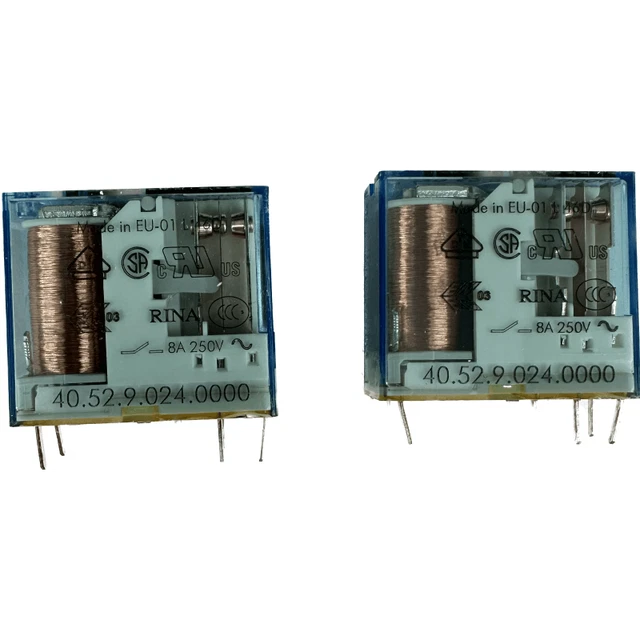 Relais électrique Finder Type 40.52.8.230.0000 - 8A 250V, Bobine 230V, Reconditionné Et Testé