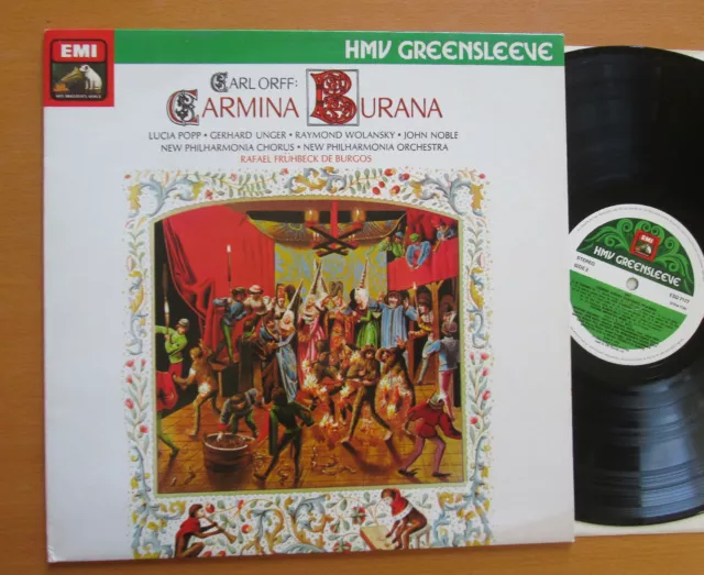 ESD 7177 Carl Orff Carmina Burana Lucia Popp De Burgos NEAR MINT + insert HMV