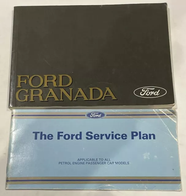 FORD GRANADA OWNERS INSTRUCTION MANUAL DRIVERS GUIDE Service Plan Mk3 1985-1994