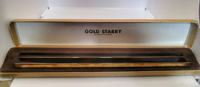 Stylo Ciseaux Et Règle De Bureau Plaqué Or - Licence CADO Gold Starry - Occasion - Voir Photos