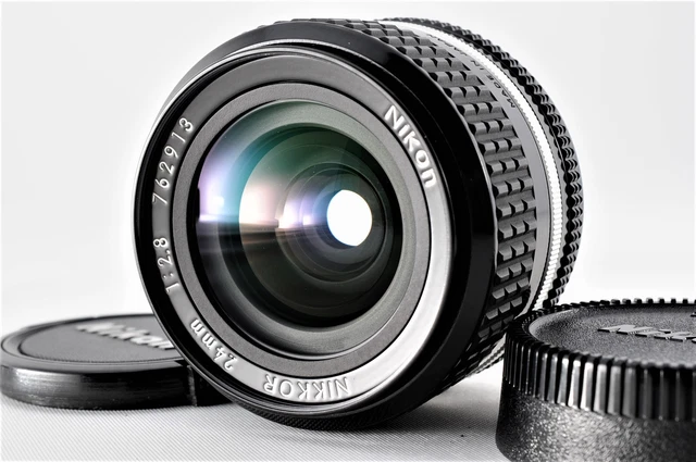 Nikon Ai-S Ais Nikkor 24mm F/2.8 Mf Angle Large Prime Objectif [ Mint ] De Japon