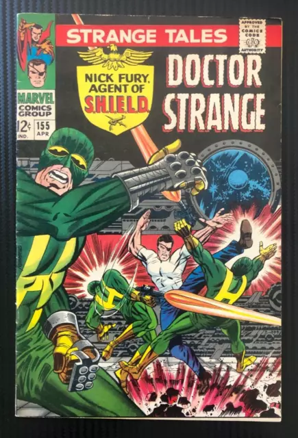 Strange Tales #155 1967 Marvel Steranko Cover Art : Nick Fury & Doctor Strange