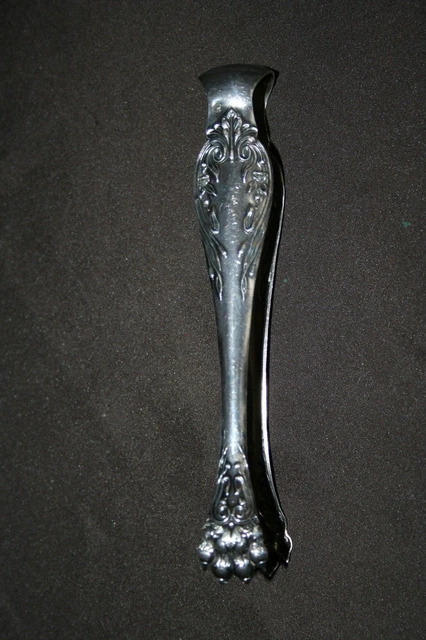 Petite Cuillère Et Pince à Sucre Vintage En Argent Massif - Marque AUELHAHN - Occasion