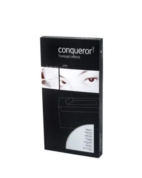 Buste Conqueror Iridescenti 11x23 platino 120gm - conf. da 25pz.