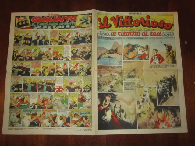 Il Vittorioso Settimanale Anno Xi N°37 Settembre 1947 Retropagina Di Jacovitti