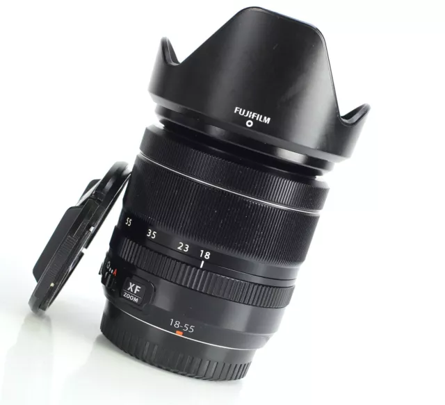 Fujifilm XF 18-55mm f2.8-4 R LM OIS Fuji Fujinon Mirrorless Lens X Mount F&R Cap