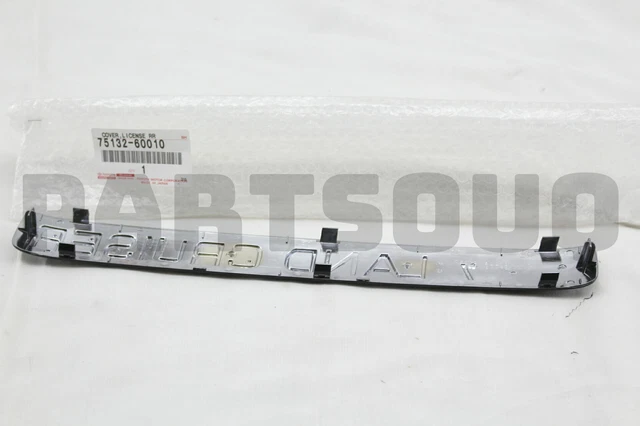 7513260010 Genuine Toyota CAP, LICENSE PLATE LAMP 75132-60010 OEM