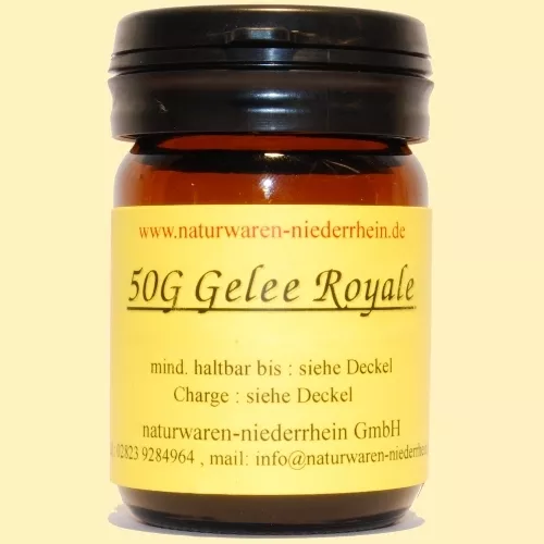 50g reines Gelee Royale + Analyse  -  50g Gelee Royal