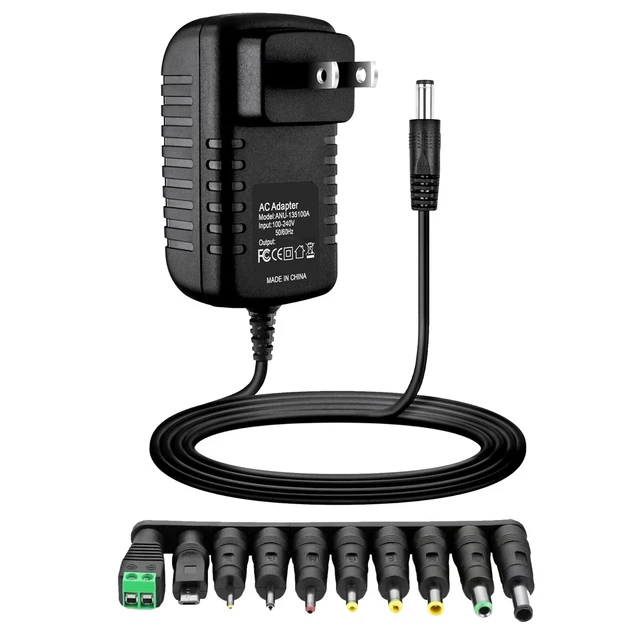 Adattatore Caricatore 12V - Compatibile Con KTEC KSASB0241200150HE, Input 100-240V, Cavo 120 Cm