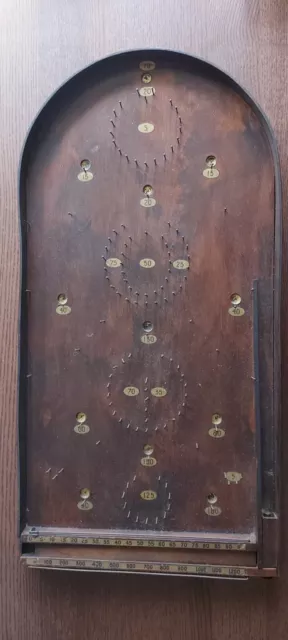 Vintage Wooden Bagatelle Board