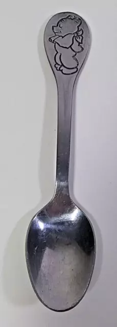 Vintage Tommee Tippee Spoon 5in Bear Child Toddlers Stainless Steel Winnie Pooh