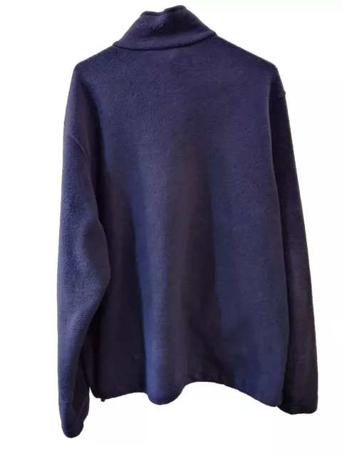 WOOLRICH NAVY BLUE Fleece Jacket Sweater Men's Size XL $16.50 - PicClick
