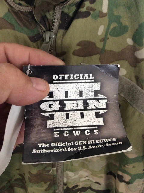 US Army Multicam Jacket Wind Cold Weather Size Small Long NWT 3