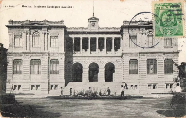 National Geological Institute Mexico City Mexico c1910 Postcard