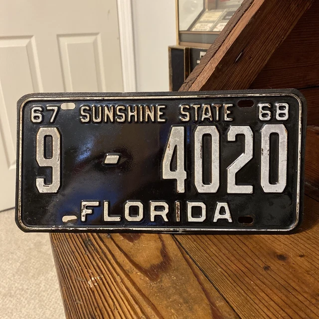 VINTAGE FLORIDA 1967 License Plate $45.00 - PicClick