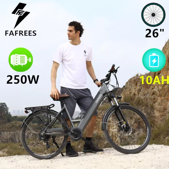 FAFREES F26 Pro Elektrofahrrad E-Bike 26 Zoll e Citybike 250W Shimano Pedelec