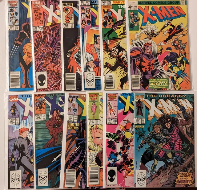 Uncanny X-Men (1981-1991) Copper Age Claremont Years inc 266 Gambit Bin