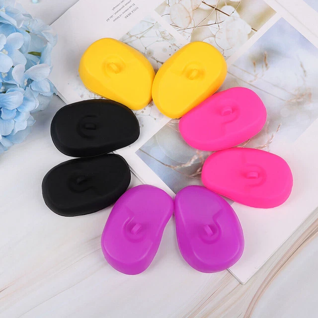 2 pz copriorecchie in silicone riutilizzabile tintura colore parrucchiere protezione scudo