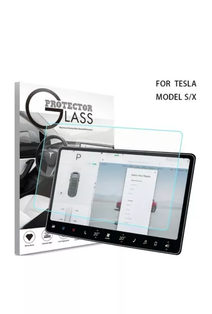 2021 2022 Tesla Model S/X Tempered Glass Screen Protector 9H Matte/Anti Glare