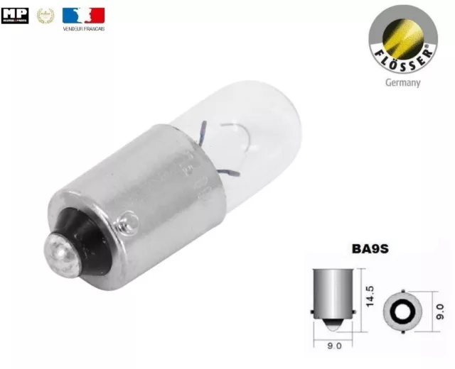 1 Ampoule Lampe 12V 4W Ba9S Flosser Moto Maxi Scooter Quad Mobylette