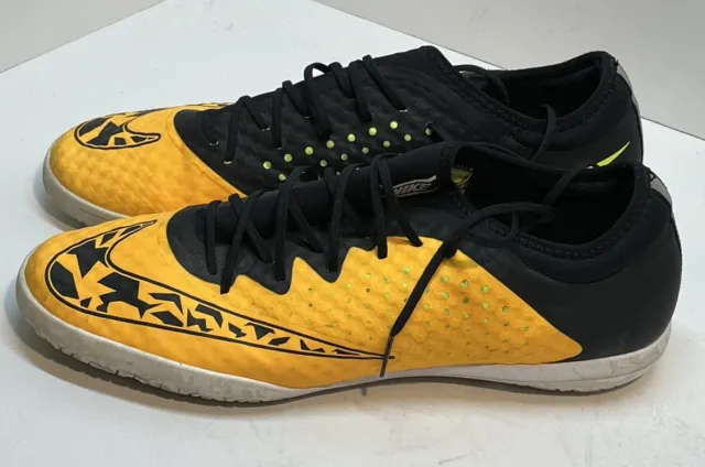 Munich Gresca 307 Yellow White Futsal Shoes - Men's Indoor Soccer Footwear